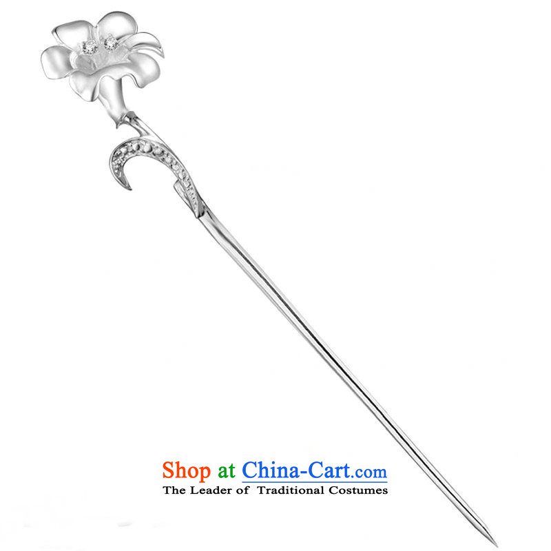Mr Wong Longxi pure silver Hair Ornaments Classical Chinese Ethnic Korean court disk sent bride kanzashi sub original gifts wedding present pure silver hair ornaments convolvulus, Huang Longxi HUANGLONGXI (shopping on the Internet has been pressed.)