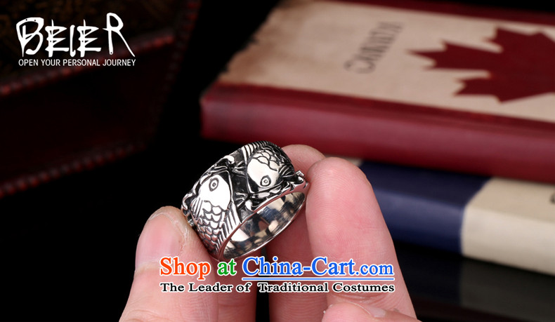 Beier stylishly modern men and women of ethnic Chinese steel retro wide rings titanium embossed fish BR8-257 rings of the country pictures, 27# 12#= price, brand platters! The elections are supplied in the national character of distribution, so action, buy now enjoy more preferential! As soon as possible.