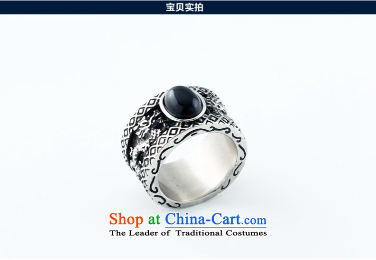 Boho retro Chinese dragon ring inlay zircon personality of ethnic aristocratic index finger ring ring titanium steel male Korean despot ornaments black United States Code 11 (26) of the Hong Kong code = (circumference 66mm) picture, prices, brand platters! The elections are supplied in the national character of distribution, so action, buy now enjoy more preferential! As soon as possible.