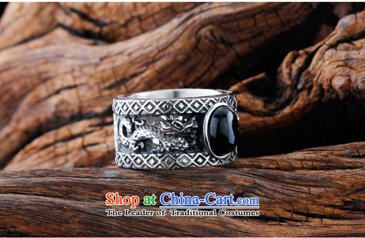 Boho retro Chinese dragon ring inlay zircon personality of ethnic aristocratic index finger ring ring titanium steel male Korean despot ornaments black United States Code 11 (26) of the Hong Kong code = (circumference 66mm) picture, prices, brand platters! The elections are supplied in the national character of distribution, so action, buy now enjoy more preferential! As soon as possible.