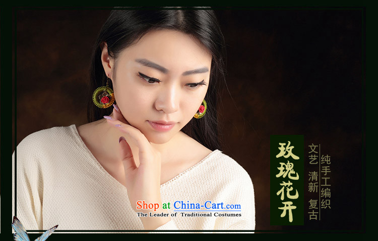 Original handcrafted accessories from retro look like China wind of the Grand Circle ear ear ornaments Fall Arrest of ethnic earrings female plain alloy earhook copper-colored_high hardness, not easy to deform picture, prices, brand platters! The elections are supplied in the national character of distribution, so action, buy now enjoy more preferential! As soon as possible.