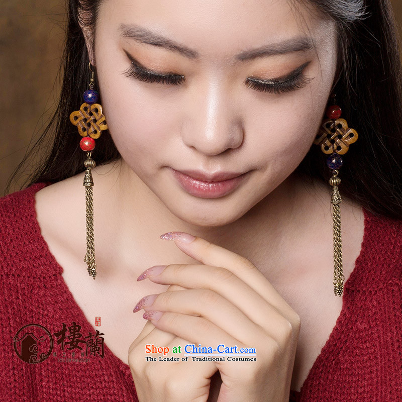The original Manual of ethnic ornaments ear earrings Ancient Costume hanging ears long temperament ear fall arrest girls 925 Yingerh Cod check_ANTI-ALLERGY plus 2 Yuan, possession of the United States , , , shopping on the Internet