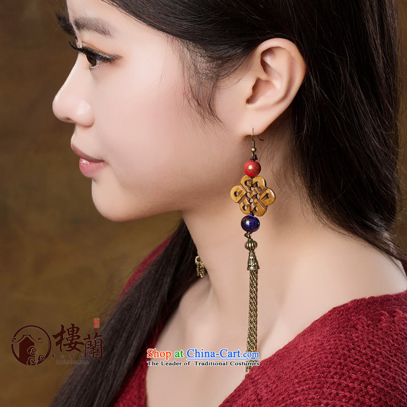 The original Manual of ethnic ornaments ear earrings Ancient Costume hanging ears long temperament fall arrest girls between the ear ear clip copper-colored _Fit No Kungkuan plus 2 Yuan, possession of the United States , , , shopping on the Internet