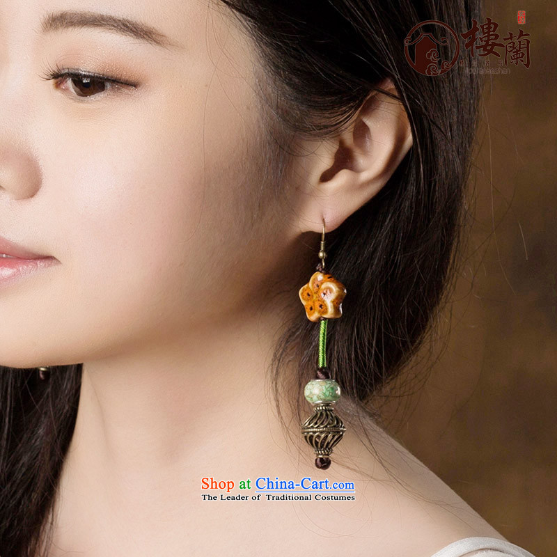 China wind sheikhs wind earrings long ancient retro decorations exaggerated sense of ear ear fall arrest girls ordinary alloy earhook copper-colored_high hardness, not easy to deform, possession of the United States , , , shopping on the Internet