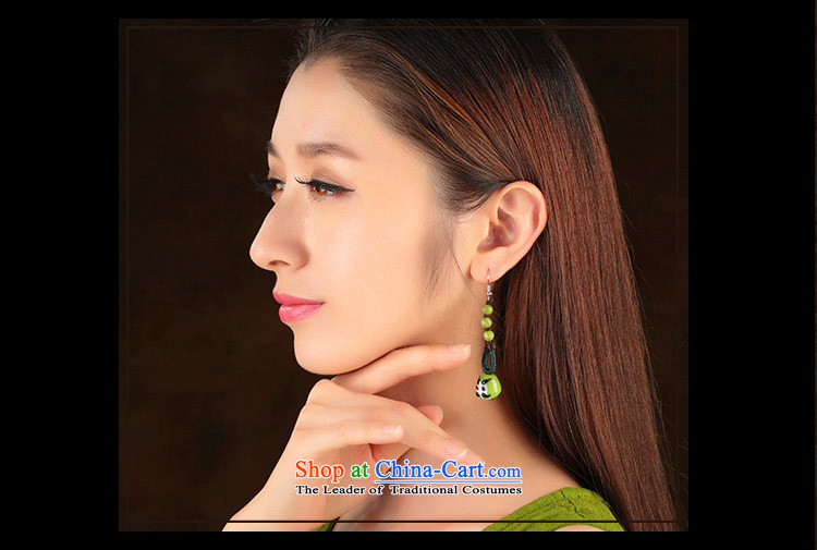 Green glass, ear ornaments nation manually wind earrings long female ancient style classical ear fall arrester for Ear Clip Silver _Fit Plus 2$Kungkuan no picture, prices, brand platters! The elections are supplied in the national character of distribution, so action, buy now enjoy more preferential! As soon as possible.