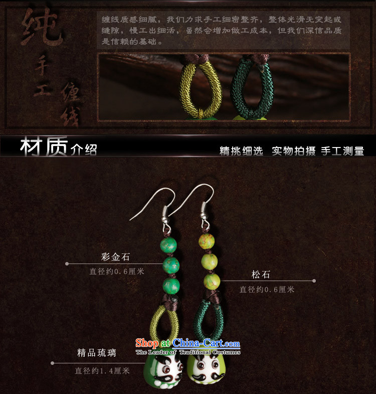 Green glass, ear ornaments nation manually wind earrings long female ancient style classical ear fall arrester for Ear Clip Silver _Fit Plus 2$Kungkuan no picture, prices, brand platters! The elections are supplied in the national character of distribution, so action, buy now enjoy more preferential! As soon as possible.