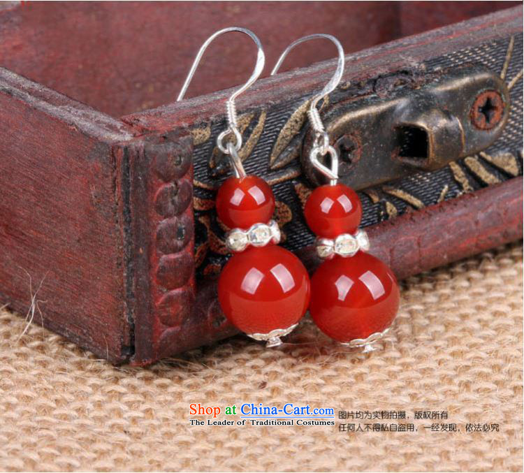 Mai Gigi Lai 925 Yingerh Cod hook with parquet emulation drill the classic Chinese Red Agate Pendant ear earrings gourd this year by the gift of pictures, prices, brand platters! The elections are supplied in the national character of distribution, so action, buy now enjoy more preferential! As soon as possible.