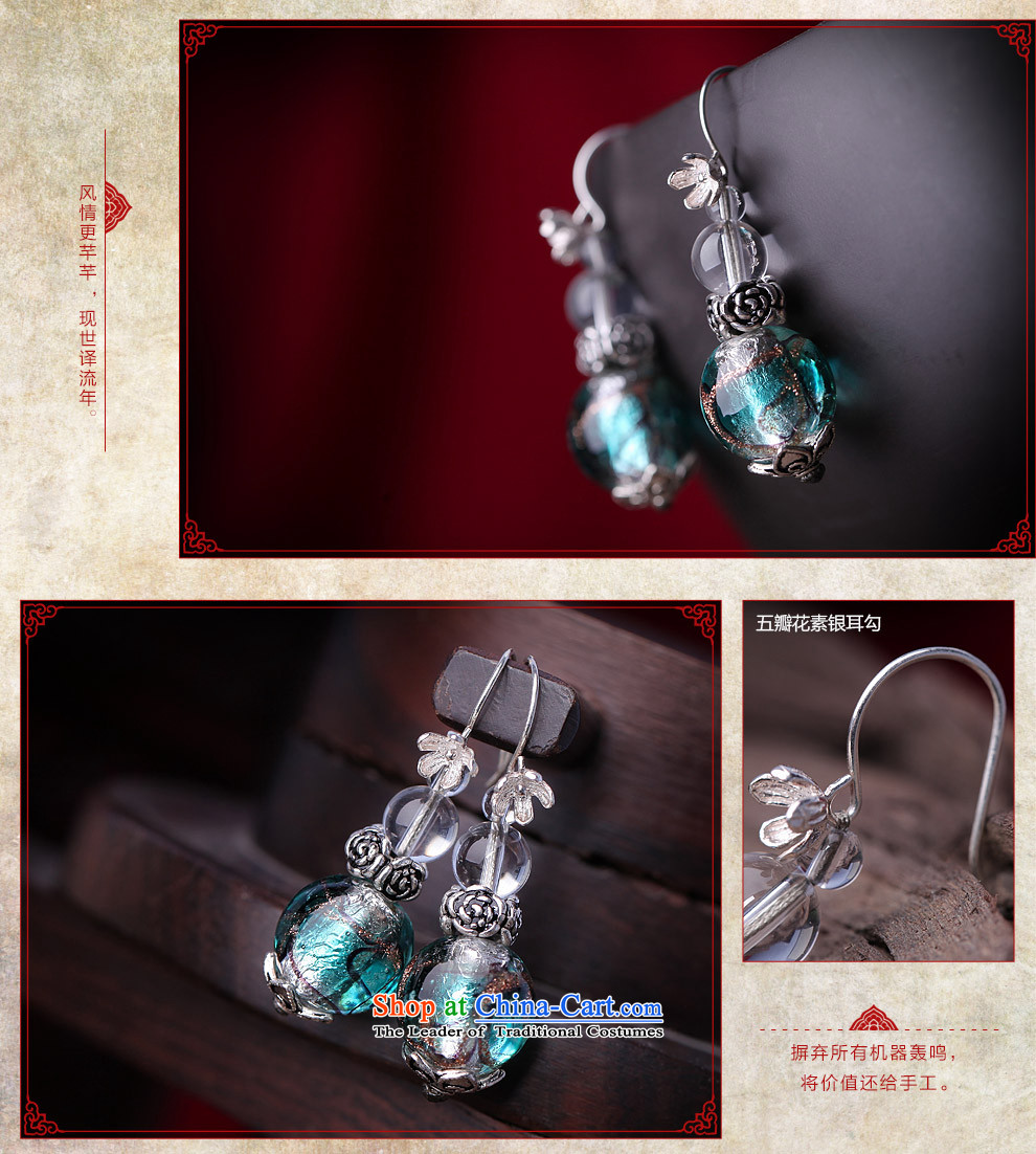 Phoenix Nirvana original earrings female retro style 925 silver glass ear Fall Arrest China wind manually DIY jewelry mute good earrings picture, prices, brand platters! The elections are supplied in the national character of distribution, so action, buy now enjoy more preferential! As soon as possible.