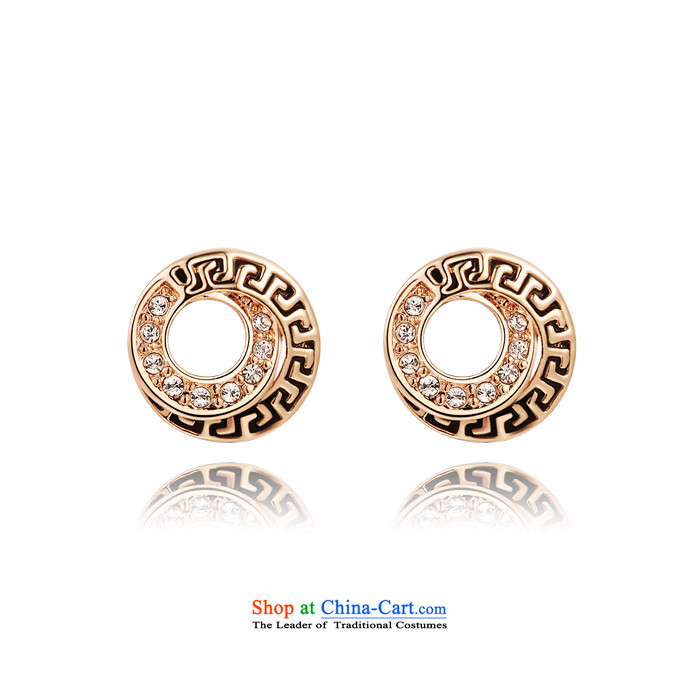 Ear Ornaments crystal gold-plated ancient style ears pierced ears female stylish jewelry products accessories diamond love S1 rose gold picture, prices, brand platters! The elections are supplied in the national character of distribution, so action, buy now enjoy more preferential! As soon as possible.
