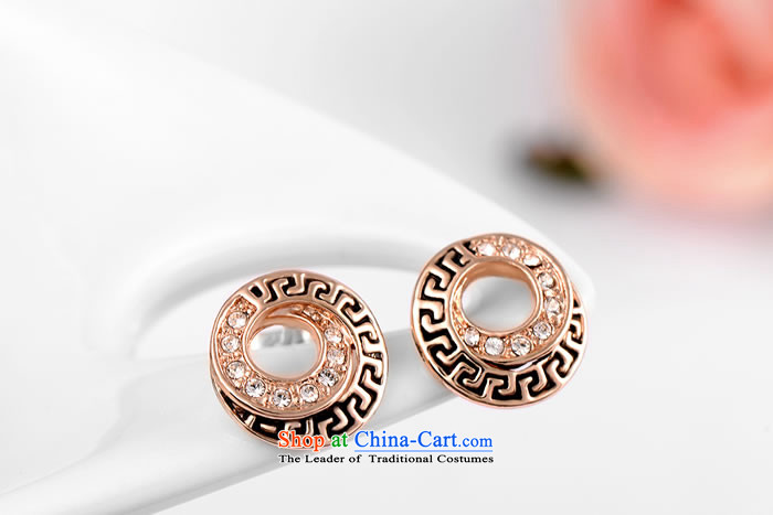 Ear Ornaments crystal gold-plated ancient style ears pierced ears female stylish jewelry products accessories diamond love S1 rose gold picture, prices, brand platters! The elections are supplied in the national character of distribution, so action, buy now enjoy more preferential! As soon as possible.