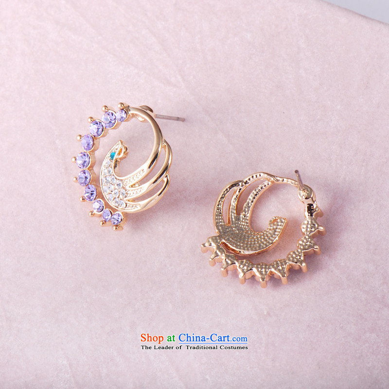 Unknown Reborn Phoenix From The Fire and stylish ears pierced gold women China wind ear ornaments of ethnic jewelry violet, unknown (unknown number) , , , shopping on the Internet