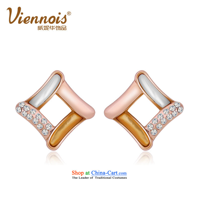 Wei Ni China ornaments?viennois?simple and classy wild square earrings accessories to his girlfriend Kim in the Gift Charm