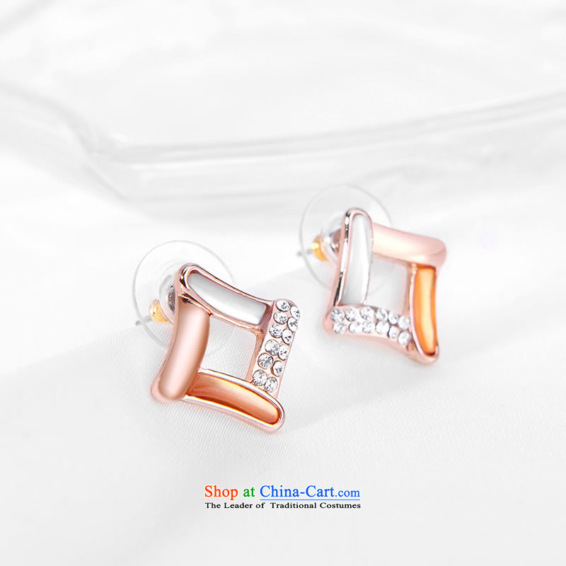 Wei Ni China ornaments viennois simple and classy wild square earrings accessories to his girlfriend Kim, the charm of gift Wei Ni-hwa (viennois shopping on the Internet has been pressed.)