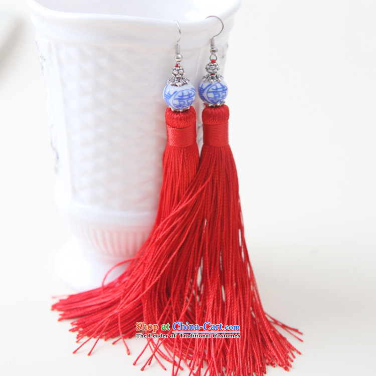 Song is colorful and stylish blue ceramic edging earrings ear Fall Arrest of ethnic manually retro China wind blue-Hi - red picture, prices, brand platters! The elections are supplied in the national character of distribution, so action, buy now enjoy more preferential! As soon as possible.