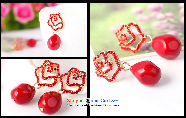 The Director Kim Won version stylish decoration earrings girl brides red ear fall arrester Chinese flowers water droplets ear ornaments 014 red picture, prices, brand platters! The elections are supplied in the national character of distribution, so action, buy now enjoy more preferential! As soon as possible.