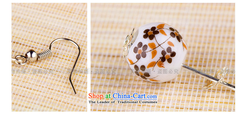 Jing Huan Sleek and versatile Chinese Folk Wind creative retro personality manually ornaments ceramic accessories PORCELAIN BEADS JERG011 earrings ear ear ornaments blue fall arrest picture, prices, brand platters! The elections are supplied in the national character of distribution, so action, buy now enjoy more preferential! As soon as possible.
