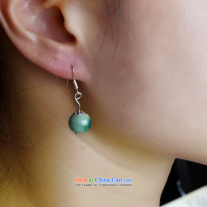 Jing Huan Sleek and versatile Chinese Folk Wind creative retro personality manually ornaments ceramic accessories PORCELAIN BEADS JERG011 earrings ear ear ornaments of the rostrum of the fall arrester 蒾 Lin , , , shopping on the Internet