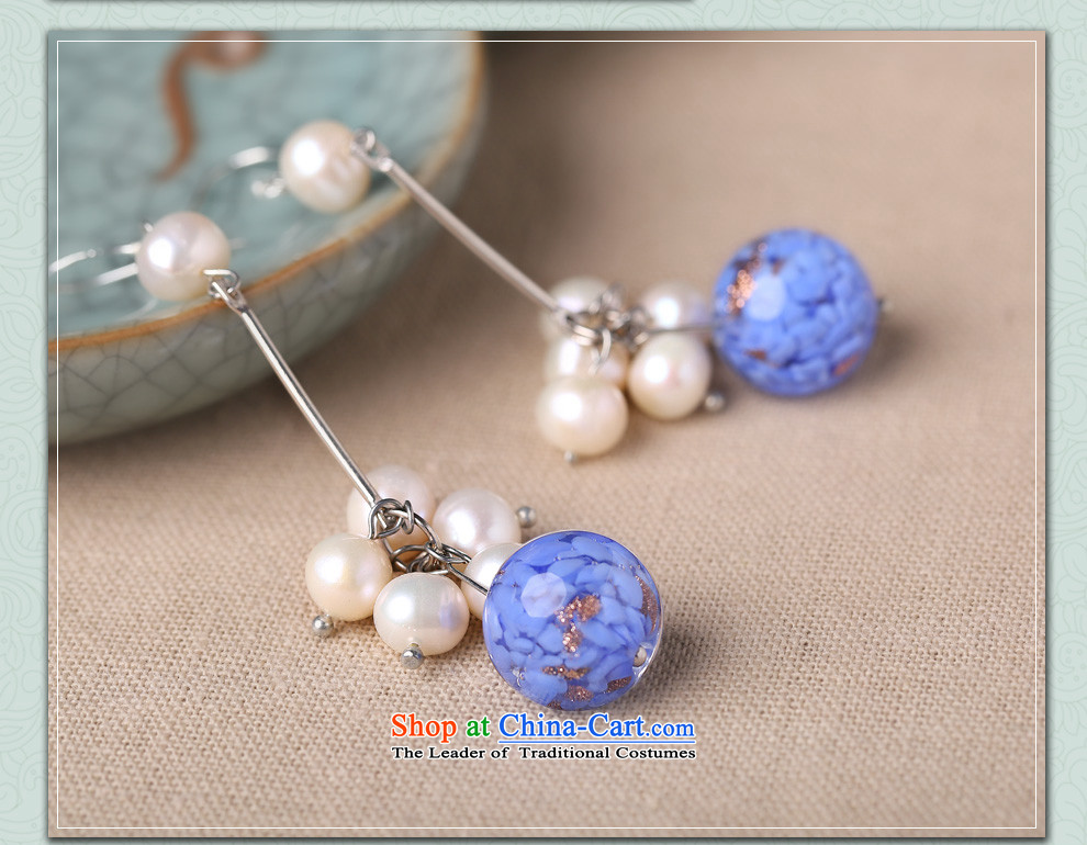 Gangnam-gu rainy ethnic earrings long temperament glass pearl retro China wind female 925 silver coarse ear hook picture, prices, brand platters! The elections are supplied in the national character of distribution, so action, buy now enjoy more preferential! As soon as possible.