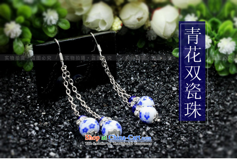 Jing Huan Stylish retro Chinese Folk Wind creative personality manually jewelry accessories ceramic blue-and-PORCELAIN BEADS JERG013 earrings ear ear ornaments fall arrest pictures, prices, brand platters! The elections are supplied in the national character of distribution, so action, buy now enjoy more preferential! As soon as possible.