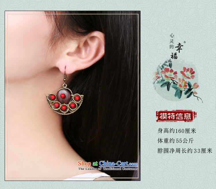 Gangnam-gu rainy retro ethnic ear fall arrest fan red metal lug exaggerated female China Wind 925 silver coarse ear hook picture, prices, brand platters! The elections are supplied in the national character of distribution, so action, buy now enjoy more preferential! As soon as possible.