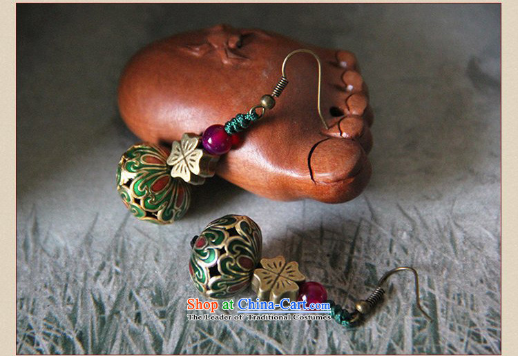 Hanata for antique palace Cloisonne Accessory butterfly earrings female long ear Fall Arrest of ethnic old character China wind jewelry ear ornaments picture, prices, brand platters! The elections are supplied in the national character of distribution, so action, buy now enjoy more preferential! As soon as possible.