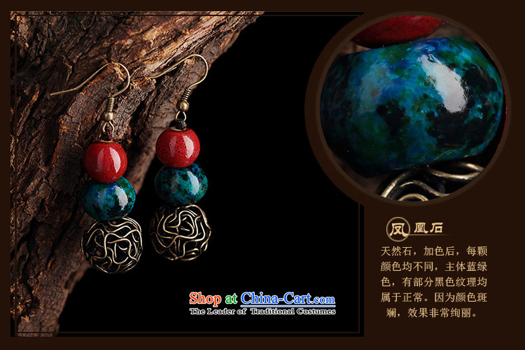 Original manually ceramic Phoenix stone jewelry products short of ancient ethnic groups wind earrings retro ear fall arrest girls ordinary alloy earhook copper-colored_high hardness, not easy to deform picture, prices, brand platters! The elections are supplied in the national character of distribution, so action, buy now enjoy more preferential! As soon as possible.