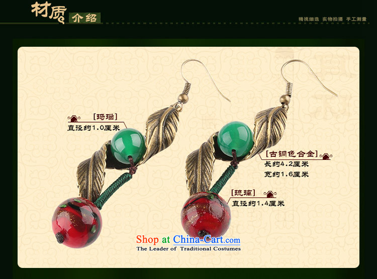Green glass ornaments Red Agate ancient style China wind earrings long temperament female ancient ear ear ornaments fall arrest 925 Yingerh Cod check_ANTI-ALLERGY plus 2 million picture, prices, brand platters! The elections are supplied in the national character of distribution, so action, buy now enjoy more preferential! As soon as possible.