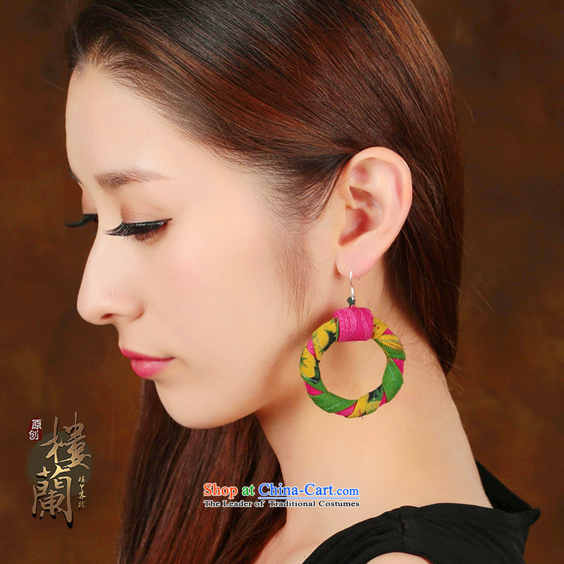 Yunnan ethnic wind ancient style large earrings retro circle exaggerated ear ear ornaments women fall arrester fabrics ordinary alloy earhook copper-colored_high hardness, not easy to deform, possession of the United States , , , shopping on the Internet