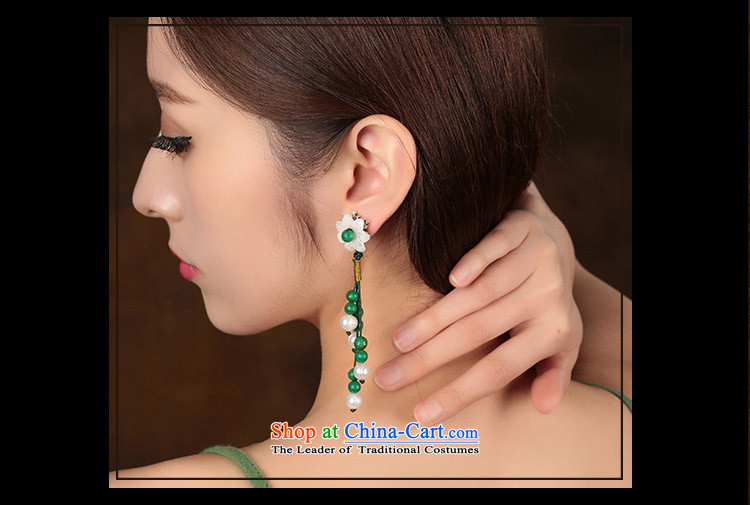 Ethnic ears pierced earrings long temperament female flowers green costume ancient shell ear ornaments picture, prices, brand platters! The elections are supplied in the national character of distribution, so action, buy now enjoy more preferential! As soon as possible.