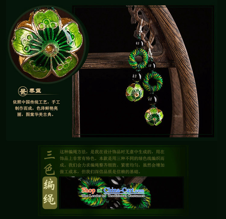 Long Green Cloisonne Accessory decor original earrings manually ornaments ear ancient China wind ear fall arrest girls 925 Yingerh Cod check_ANTI-ALLERGY plus 2 million picture, prices, brand platters! The elections are supplied in the national character of distribution, so action, buy now enjoy more preferential! As soon as possible.