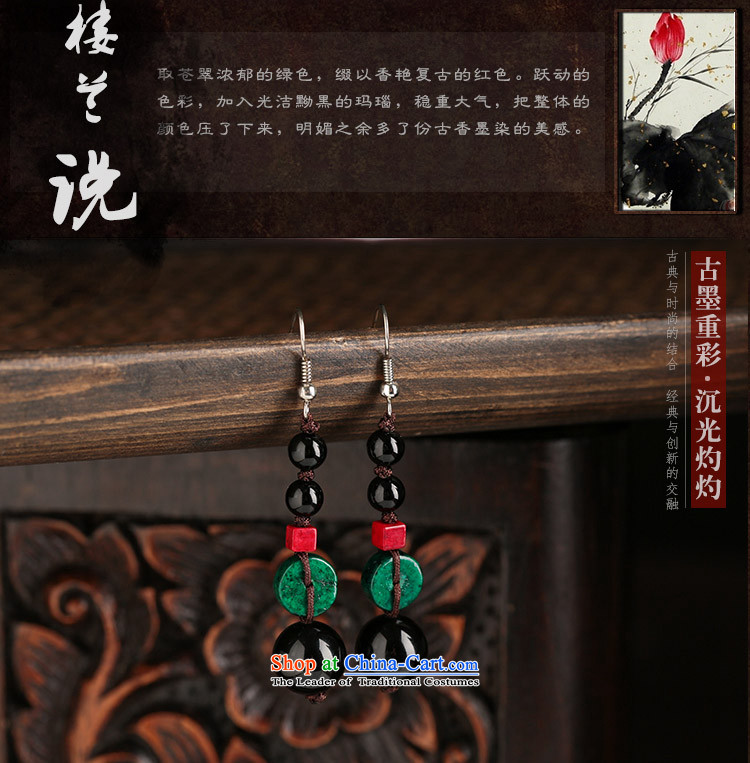 Sepia original ear ornaments black manually agate accessories female ethnic earrings ancient style ear fall arrest long-ear clip silver _Fit Plus 2$Kungkuan no picture, prices, brand platters! The elections are supplied in the national character of distribution, so action, buy now enjoy more preferential! As soon as possible.