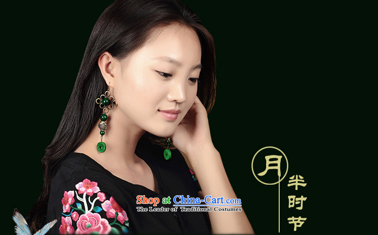 Green paint fish decorations long ethnic earrings retro ear Ancient Costume Ear Ornaments fall arrest girls between Ear Clip Silver _Fit Plus 2$Kungkuan no picture, prices, brand platters! The elections are supplied in the national character of distribution, so action, buy now enjoy more preferential! As soon as possible.