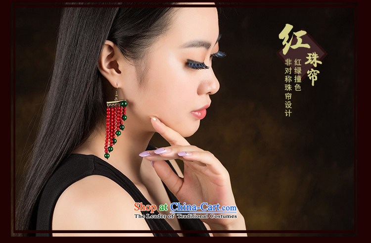 Ancient Costume Jewelry China wind magenta stream Sioux nation wind earrings marriages ear fall arrest girls ordinary alloy earhook copper-colored_high hardness, not easy to deform picture, prices, brand platters! The elections are supplied in the national character of distribution, so action, buy now enjoy more preferential! As soon as possible.