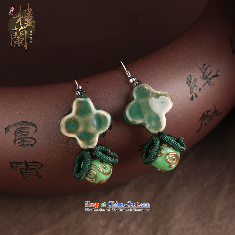 Ancient earrings sheikhs wind jewelry products gentlewoman short-fall arrester ceramic glaze Kungkuan ear ear ornaments 925 Yingerh Cod check_ANTI-ALLERGY, possession of the United States , , , shopping on the Internet