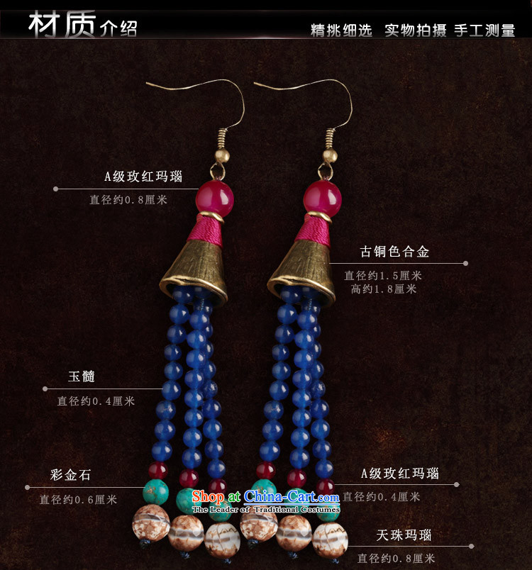 Sepia ethnic earrings long stream of ancient aura Ear Ornaments Dzi Fall Arrest agate female switch Ear Clip copper-colored _Fit plus $2 No Kungkuan Picture, prices, brand platters! The elections are supplied in the national character of distribution, so action, buy now enjoy more preferential! As soon as possible.