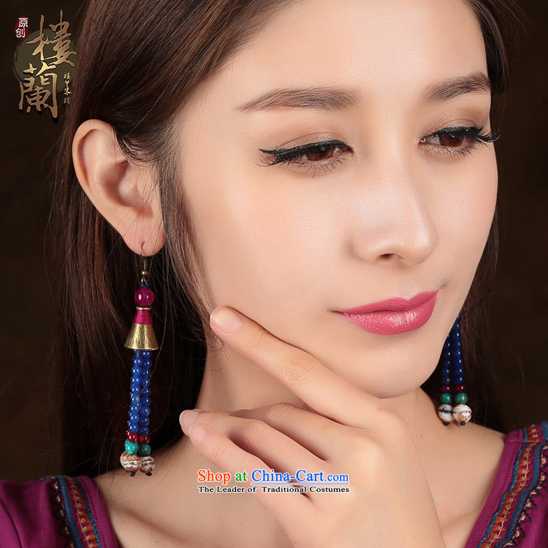 Sepia ethnic earrings long stream of ancient aura Ear Ornaments Dzi Fall Arrest agate female 925 Yingerh Cod check_ANTI-ALLERGY plus 2 Yuan, possession of the United States , , , shopping on the Internet