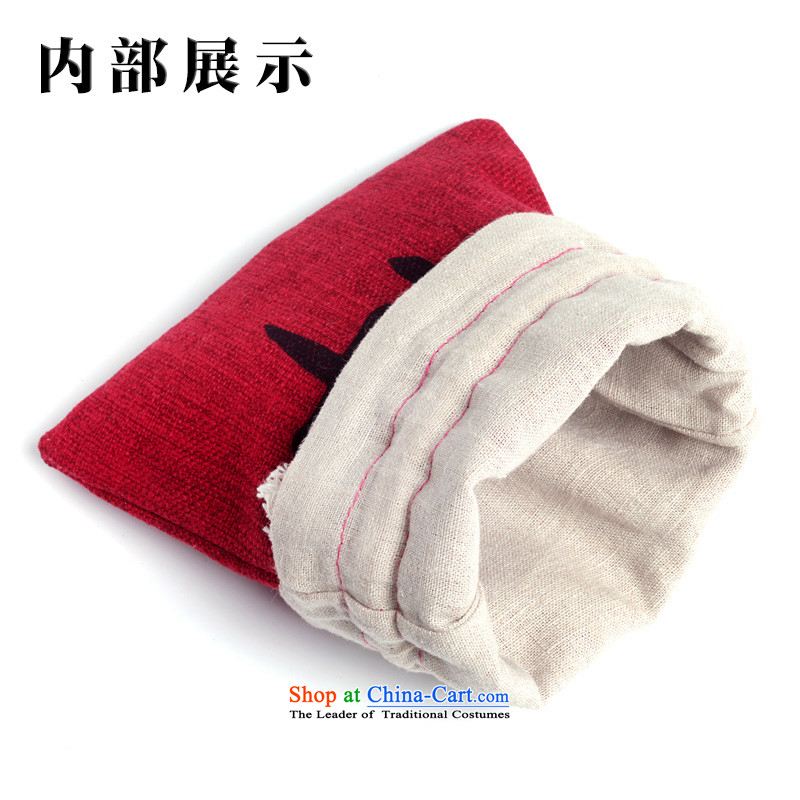 Of the cotton linen play bag bead BAG harness port kit bag to play in bag hand chain Jewelry bags bracelets bag from the conservation of ancient style bags - calligraphy of trailing edge from morning call , , , shopping on the Internet