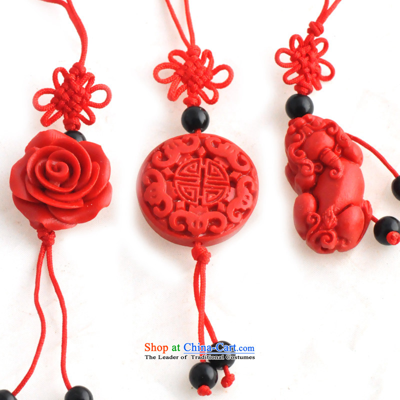 Lin Chinese carved ornaments red paint a number to send a random key card package, Lin package products , , , shopping on the Internet