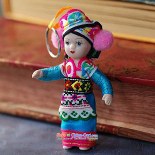 Mai Gigi Lai China Wind House Minority dolls eyes cartoon dolls and key-Yunnan ethnic promotion _single_