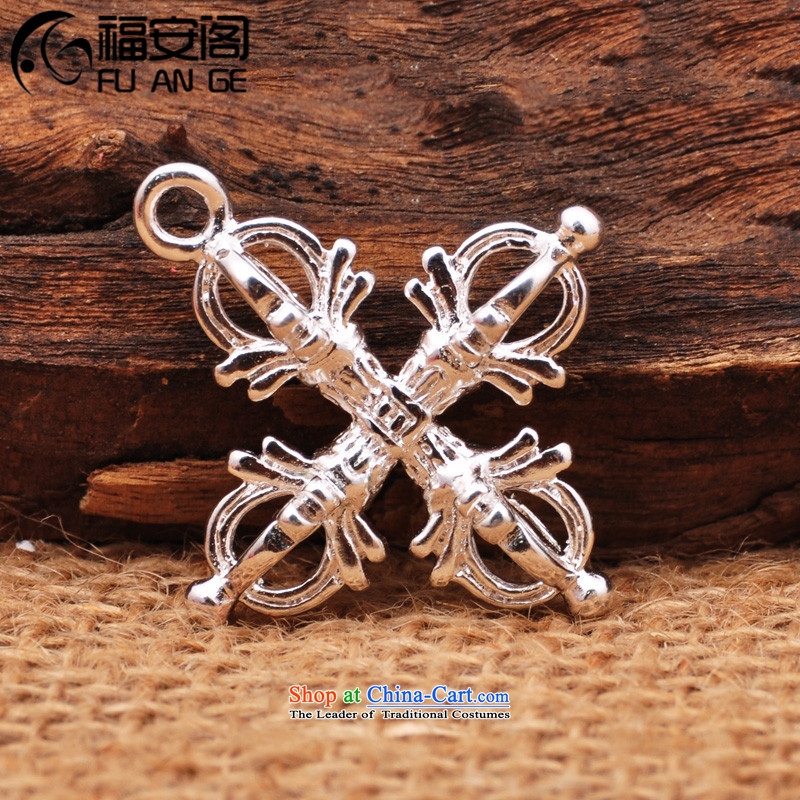 The Ascott DIY Ancient Law Fuan lovage root cross devils making) Silver Silver hand string old hand chain accessories accessories / screws ( B) around 30*34mm cross Bergamot is indeed - the old devils silver, Fuan FUANGE),,, Pavilion (shopping on the Inte