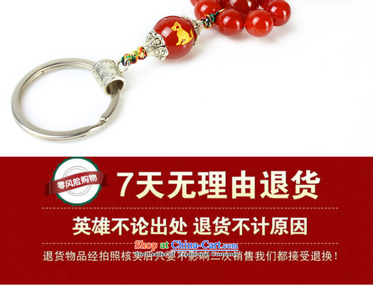 Good house-woo Apollo wind like Zodiac Leo creative Red Agate key ring to the friends of the men and women of the Chinese zodiac constellations jewelry snake picture, prices, brand platters! The elections are supplied in the national character of distribution, so action, buy now enjoy more preferential! As soon as possible.
