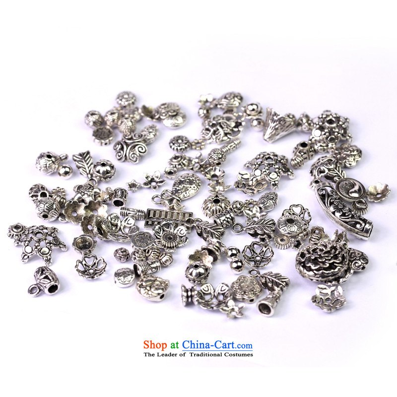 Jing Pi-hong DIY jewelry accessories material possession silver accessories a random value of ancient package silver Miao silver accessories random package, jing pi-hong has been pressed shopping on the Internet