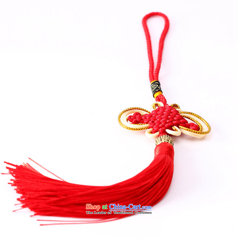 Woo Shin Ascott International China characteristics well field macrame Phillips head high and contemptuous of knot hanging multi-color flow su tassels DIY braided accessories large red, Woo good court shopping on the Internet has been pressed.