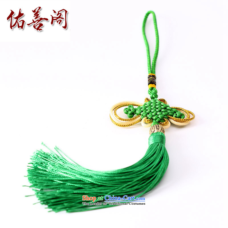 Woo Shin Ascott International China characteristics well field macrame Phillips head high and contemptuous of knot hanging multi-color flow su tassels DIY braided accessories, Woo good house dark green shopping on the Internet has been pressed.