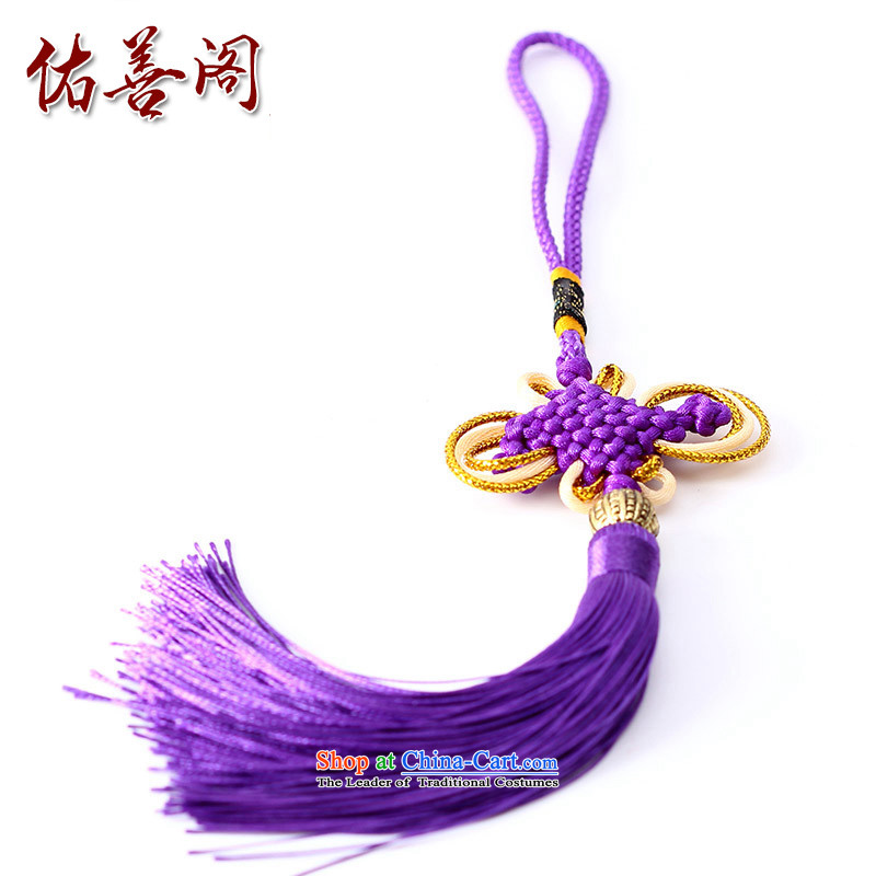 Woo Shin Ascott International China characteristics well field macrame Phillips head high and contemptuous of knot hanging multi-color flow su tassels DIY braided accessories purple, Woo good Kok shopping on the Internet has been pressed.