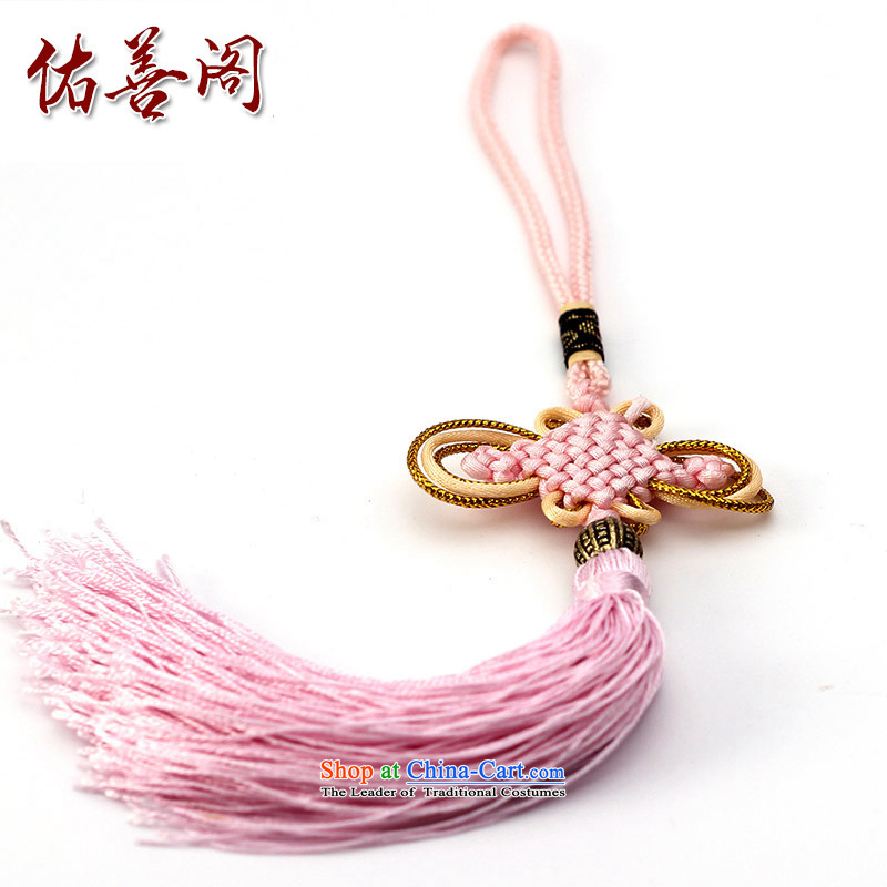 Woo Shin Ascott International China characteristics well field macrame Phillips head high and contemptuous of knot hanging multi-color flow su tassels DIY braided accessories pink, Woo good court shopping on the Internet has been pressed.