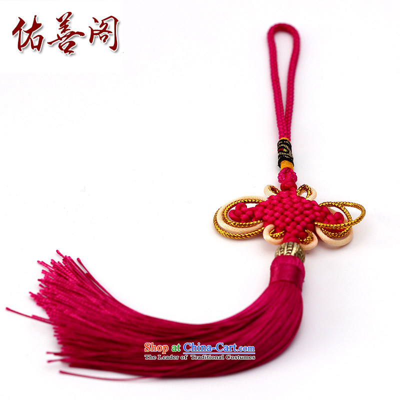 Woo Shin Ascott International China characteristics well field macrame Phillips head high and contemptuous of knot hanging multi-color flow su tassels DIY braided accessories deeppink