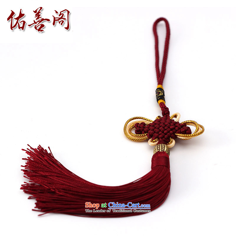 Woo Shin Ascott International China characteristics well field macrame Phillips head high and contemptuous of knot hanging multi-color flow su tassels DIY braided accessories bourdeaux