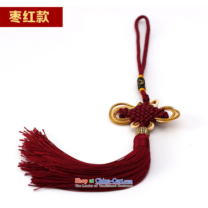 Woo Shin Ascott International China characteristics well field macrame Phillips head high and contemptuous of knot hanging multi-color flow su tassels DIY braided accessories bourdeaux, Woo good court shopping on the Internet has been pressed.