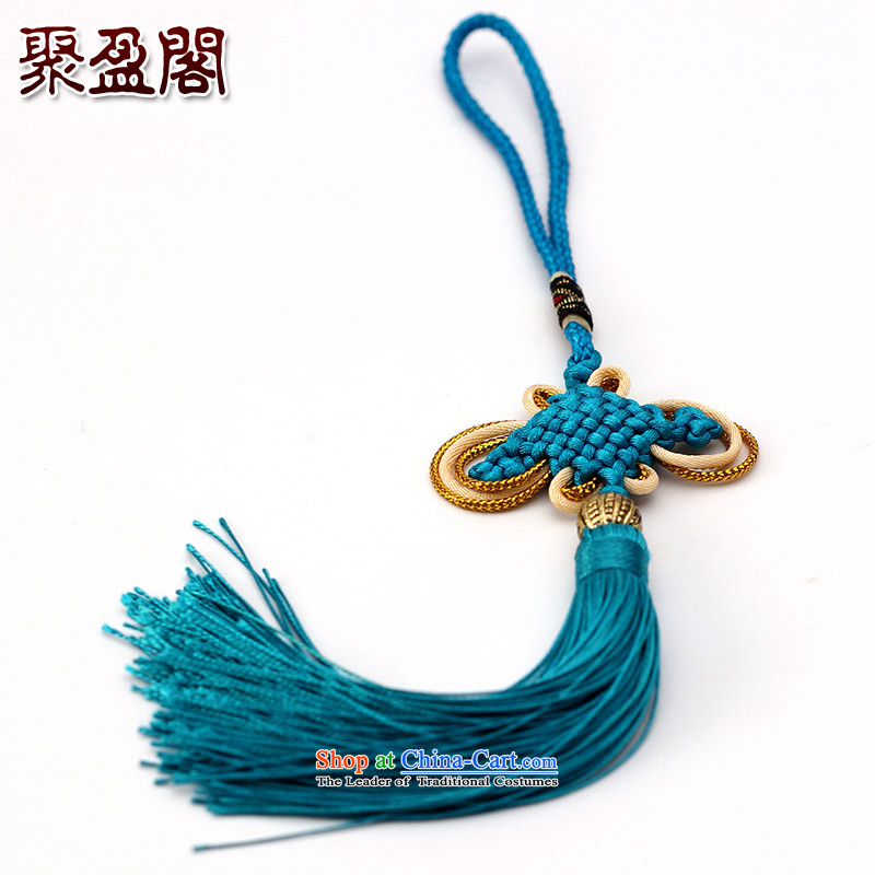 Successive gains Ascott International China well field in the design of the Phillips-head and contemptuous of hanging multi-color flow su tassels DIY Addendum Dark Green